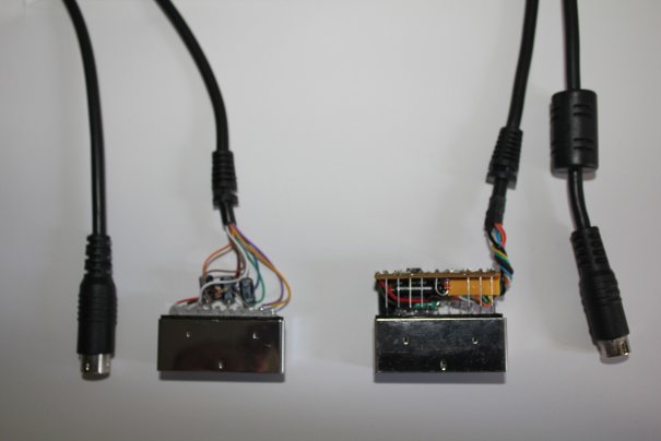 Comparatif entre un câble Under Control et un câble officiel Megadrive 2 MD2 cable